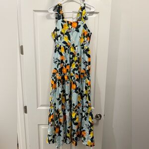 Women's Tie Shoulder Citrus Dress